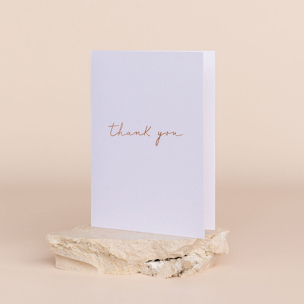 Linen Card - Thank you - The Whole Bride
