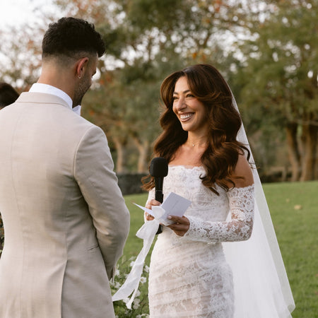 Pure White|Vow Cards (Set of 2) - The Whole Bride