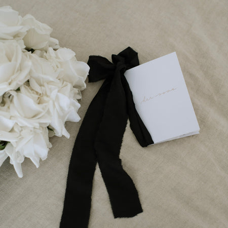 Black|Vow Cards (Set of 2) - The Whole Bride