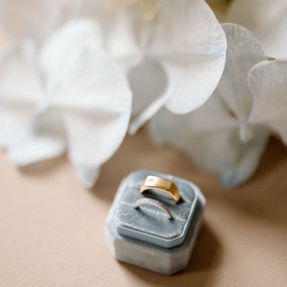 Luxe Velvet Ring Box - Bondi - The Whole Bride