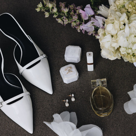 Cloud|Luxe Velvet Wedding Ring Box - The Whole Bride