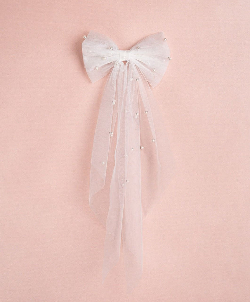 Pearl Bow Veil - The Whole Bride