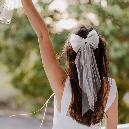 Pearl Bow Veil - The Whole Bride