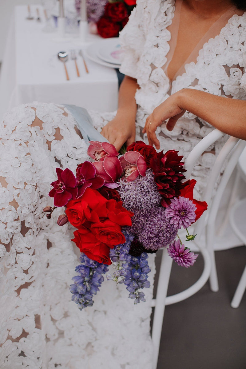 Premium Silk Bouquet Ribbon - Alpine - The Whole Bride