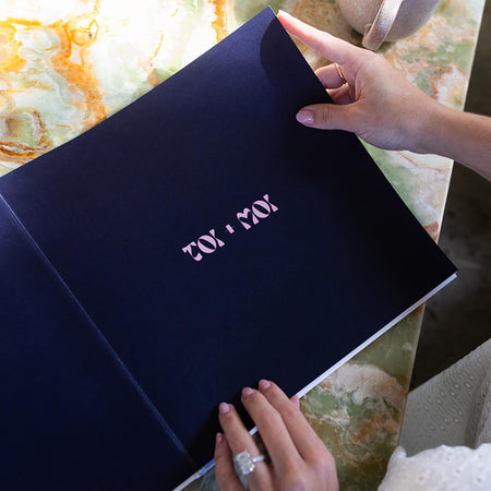 Cherry Blossom - Toi + Moi|Art Guest Book - The Whole Bride