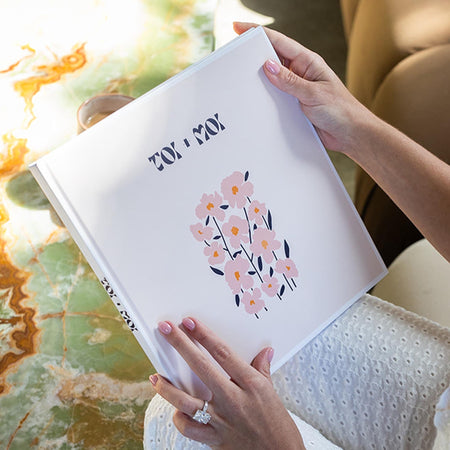 Cherry Blossom - Toi + Moi| Art Wedding Guest Book - The Whole Bride