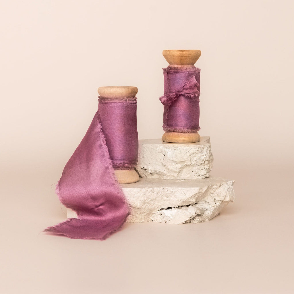 lilac|Silk Bouquet Ribbon - The Whole Bride