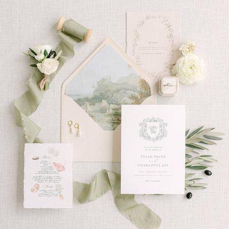 Olive|Silk Bouquet Ribbon - The Whole Bride