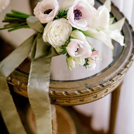 Olive|Silk Bouquet Ribbon - The Whole Bride