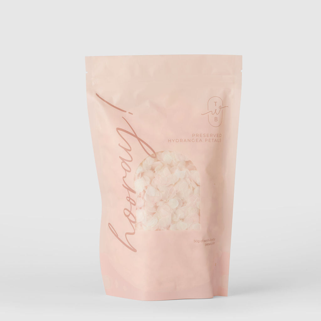 Hydrangea Flower Petal Confetti | The Whole Bride