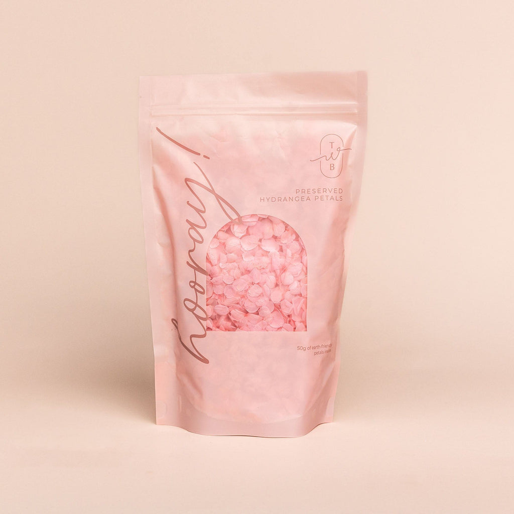pink|The Hydrangea Petal Bundle (petals + cones) - The Whole Bride