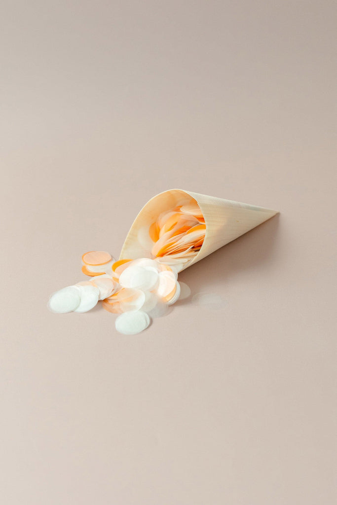 peaches and cream|The Ultimate Confetti Bundle - Circle (cones, confetti + trays) - The Whole Bride
