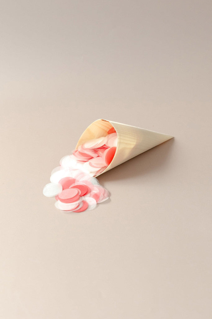 strawberries and cream|The Ultimate Confetti Bundle - Circle (cones, confetti + trays) - The Whole Bride