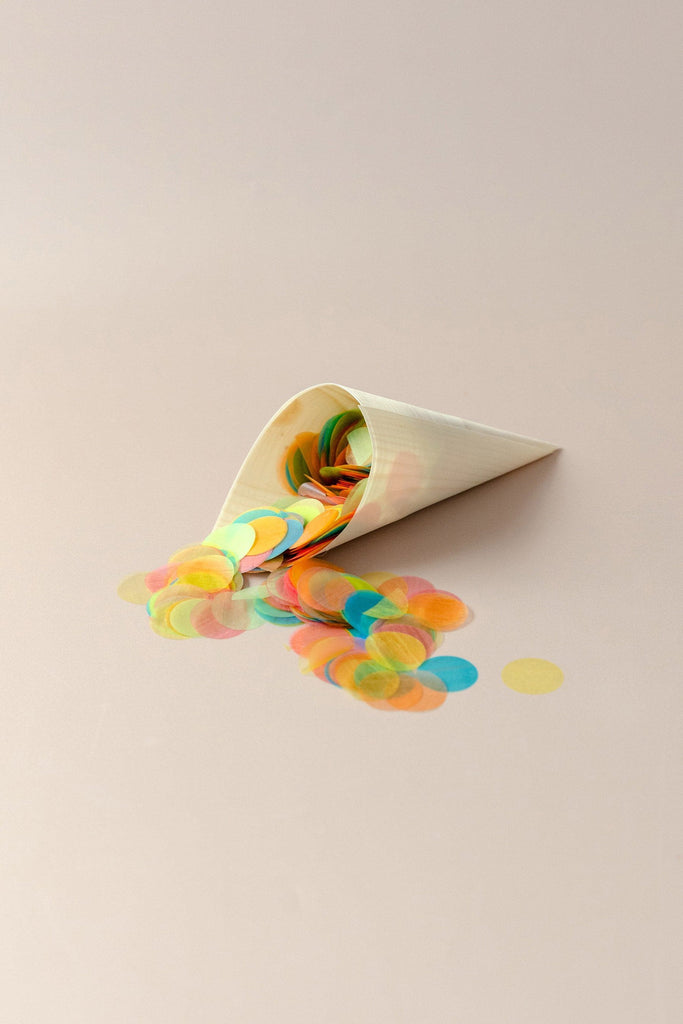 rainbow|The Ultimate Confetti Bundle - Circle (cones, confetti + trays) - The Whole Bride