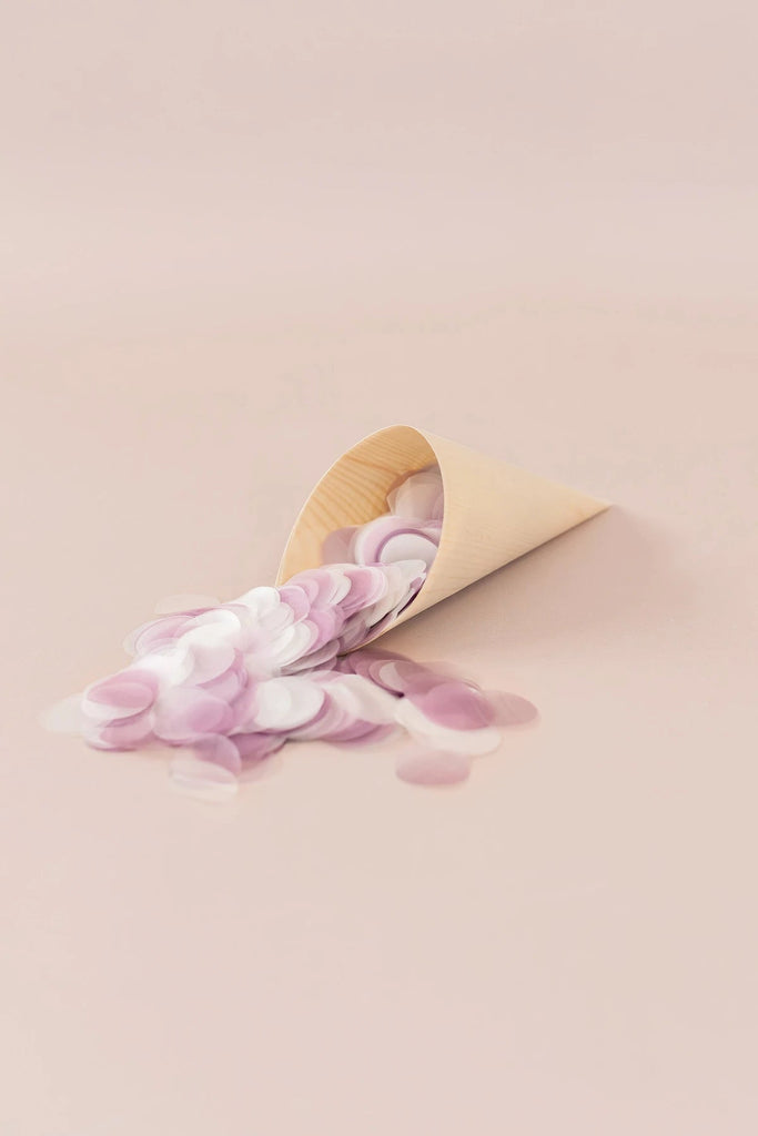 lilac|The Ultimate Confetti Bundle - Circle (cones, confetti + trays) - The Whole Bride