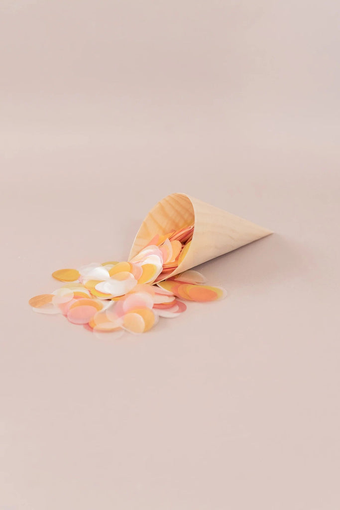pastel sunrise|The Ultimate Confetti Bundle - Circle (cones, confetti + trays) - The Whole Bride