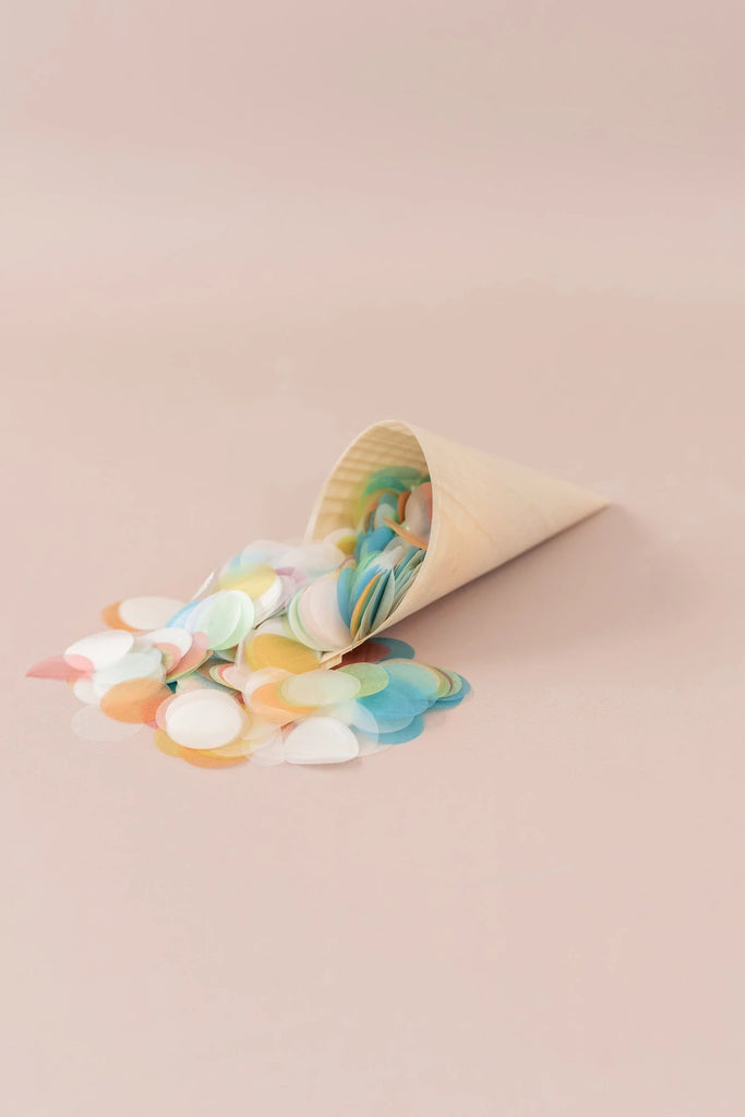 pastel rainbow|The Ultimate Confetti Bundle - Circle (cones, confetti + trays) - The Whole Bride
