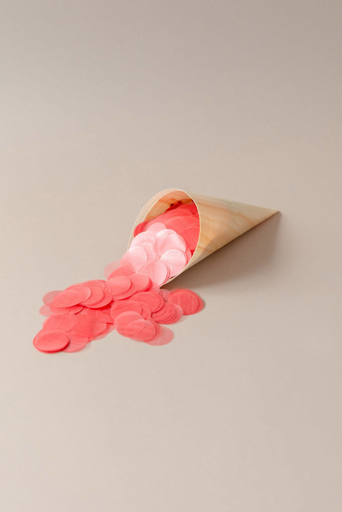 pink|The Ultimate Confetti Bundle - Circle (cones, confetti + trays) - The Whole Bride