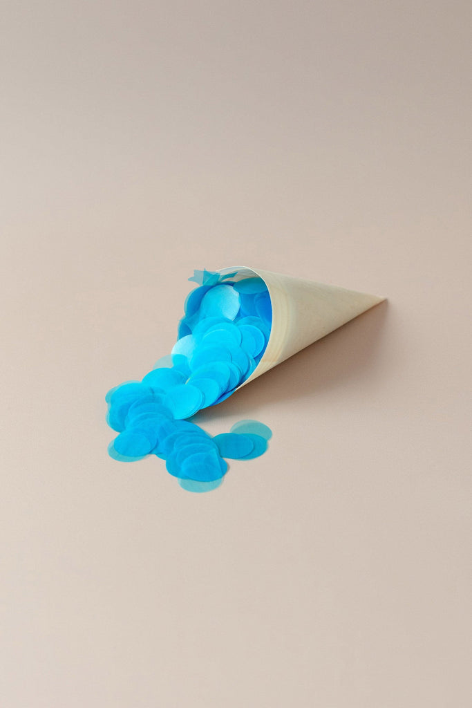 blue|The Ultimate Confetti Bundle - Circle (cones, confetti + trays) - The Whole Bride