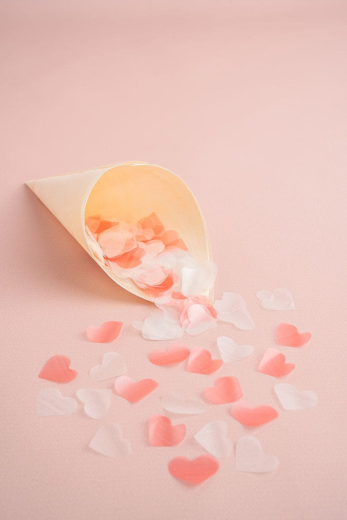 strawberries and cream heart|The Ultimate Confetti Bundle - Heart (cones, confetti + trays) - The Whole Bride
