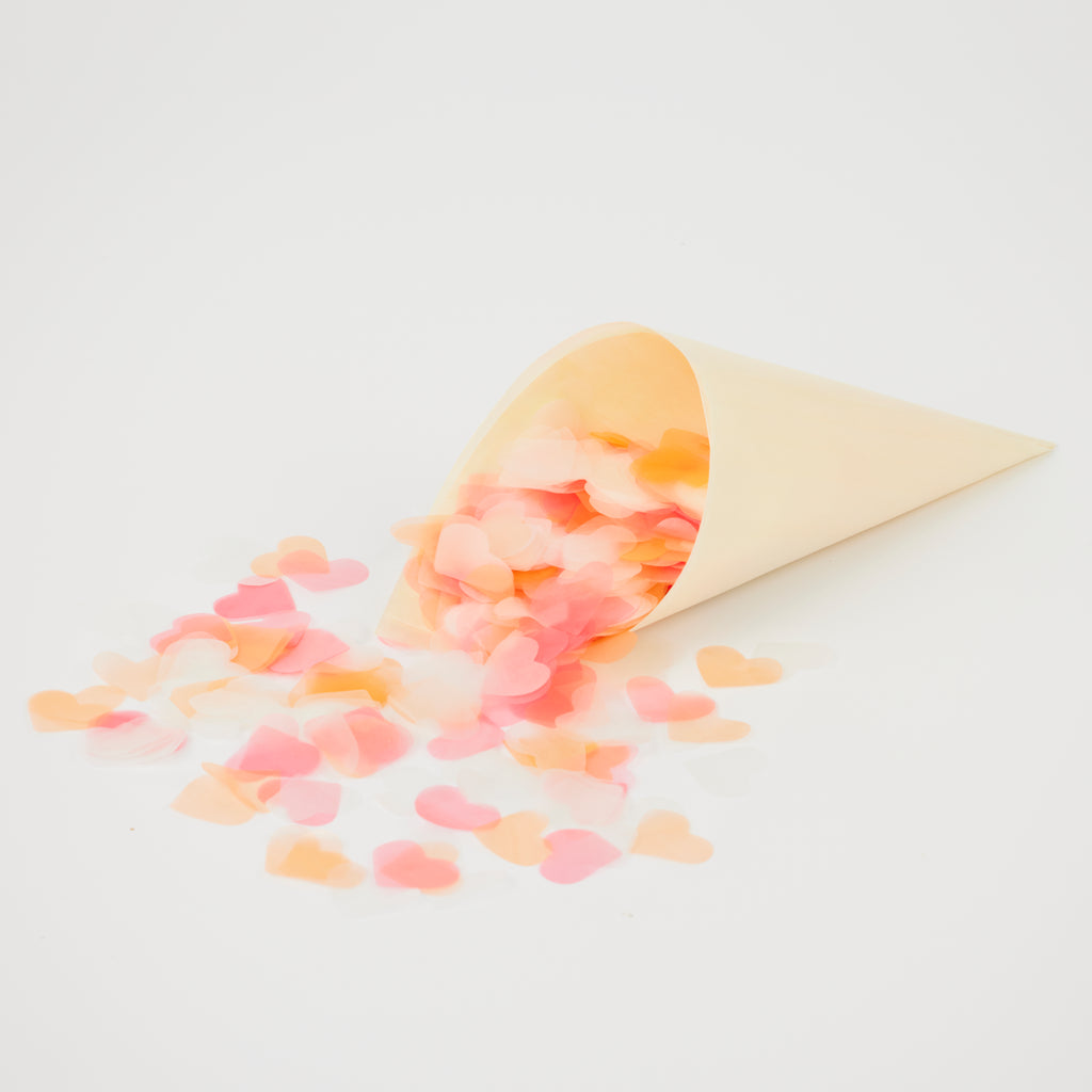 sherbet heart|The Ultimate Confetti Bundle - Heart (cones, confetti + trays) - The Whole Bride