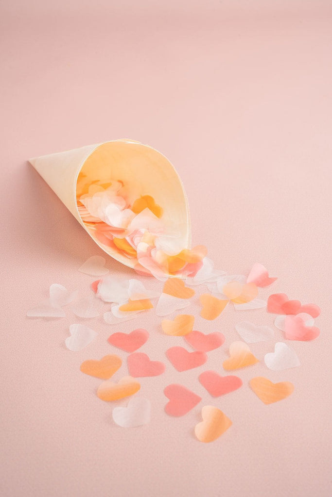 sherbet heart|The Ultimate Confetti Bundle - Heart (cones, confetti + trays) - The Whole Bride