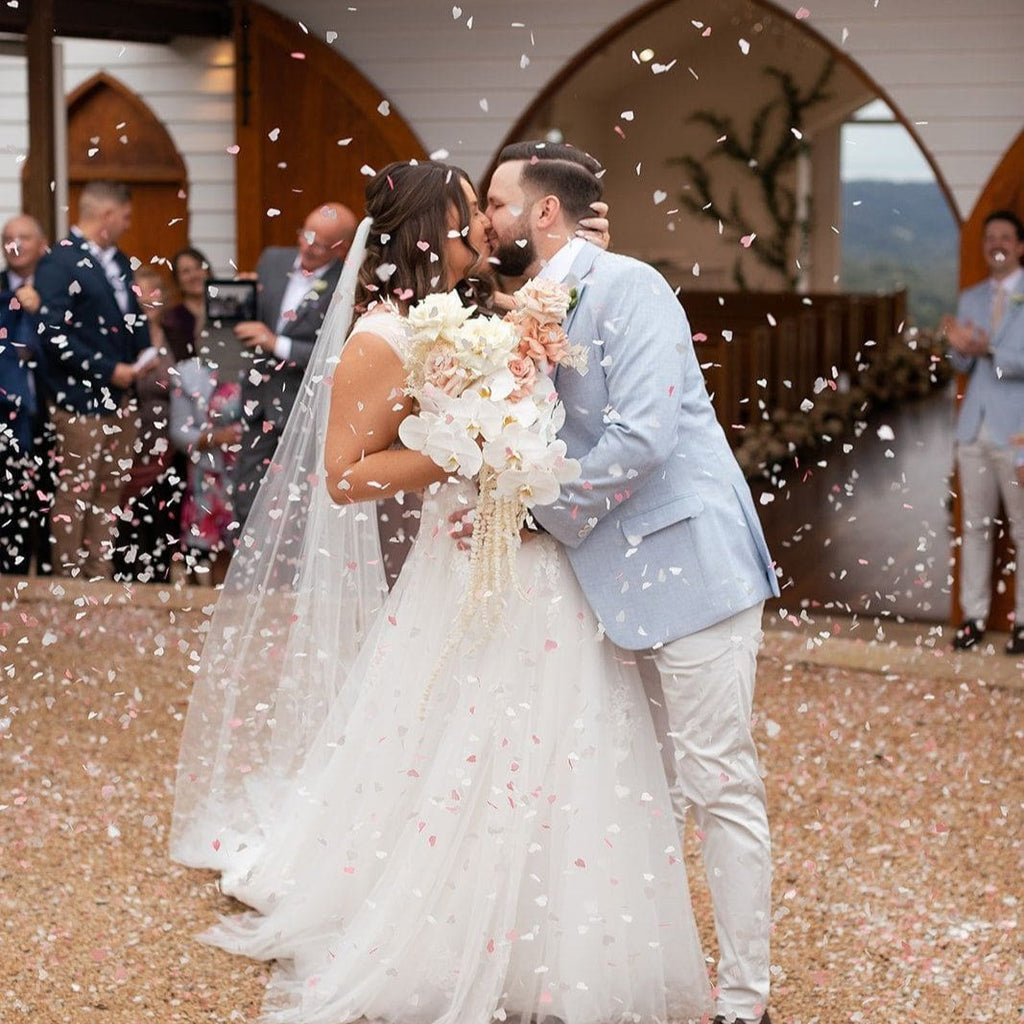 strawberries and cream heart|The Ultimate Confetti Bundle - Heart (cones, confetti + trays) - The Whole Bride