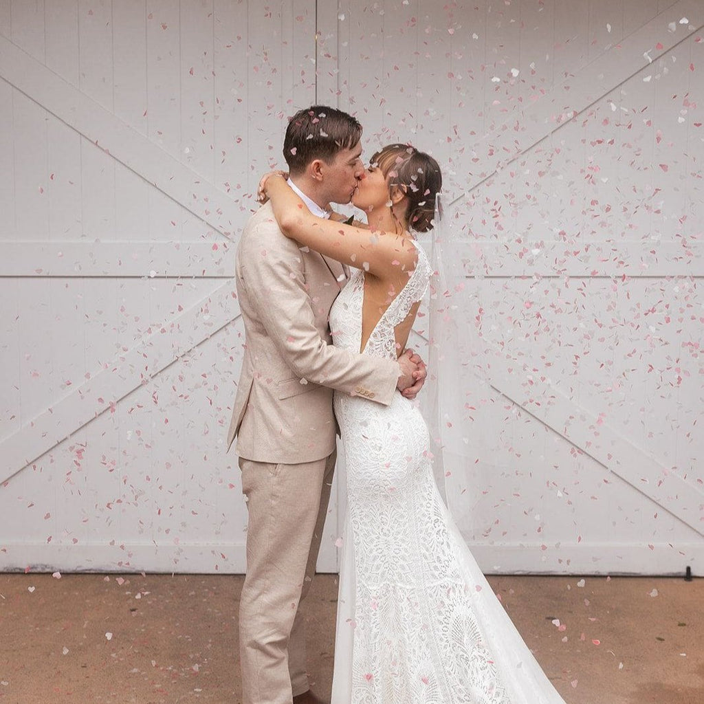 strawberries and cream heart|The Ultimate Confetti Bundle - Heart (cones, confetti + trays) - The Whole Bride