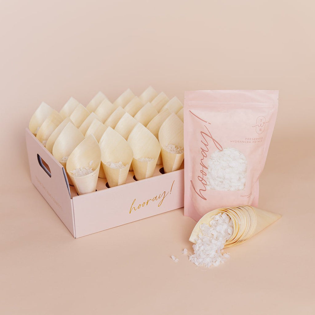 pink|The Ultimate Hydrangea Petal Bundle (petals, cones, cone trays) - The Whole Bride