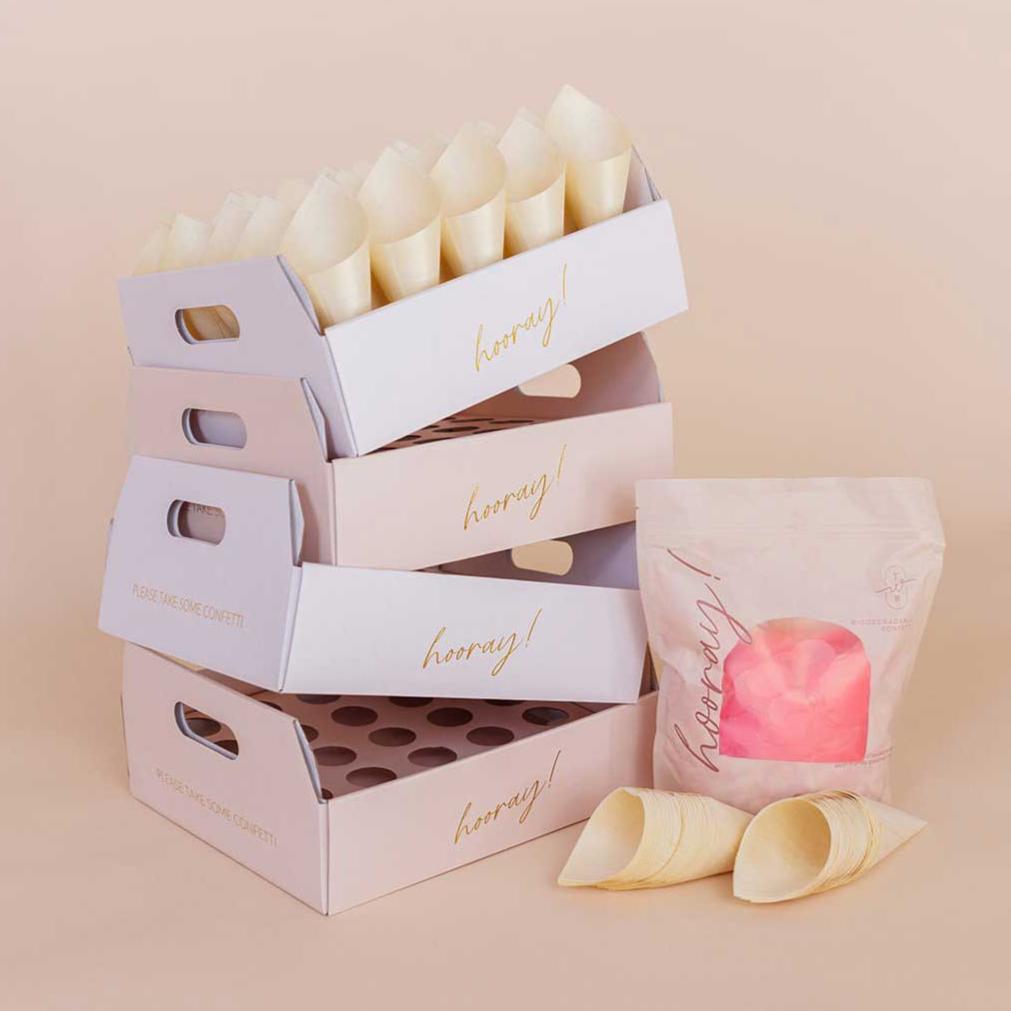 pink heart|The Ultimate Confetti Bundle - Heart (cones, confetti + trays) - The Whole Bride