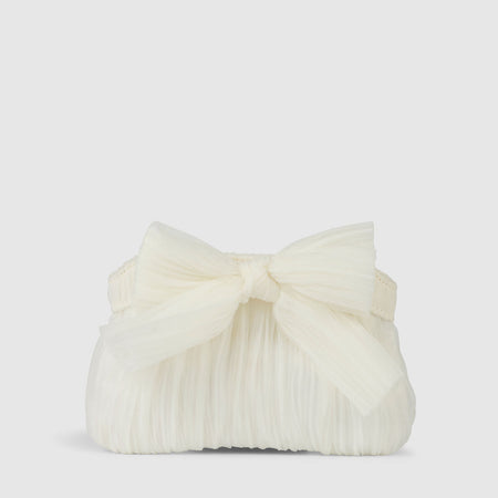 White|Belle Bow Bag - The Whole Bride