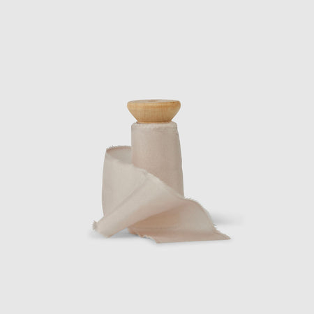 soft grey|Silk Bouquet Ribbon - The Whole Bride