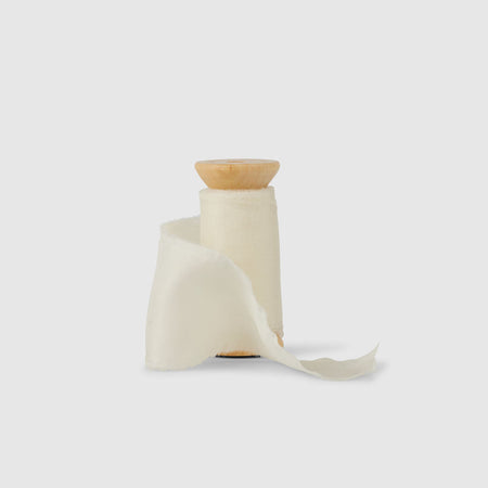cream|Silk Bouquet Ribbon - The Whole Bride