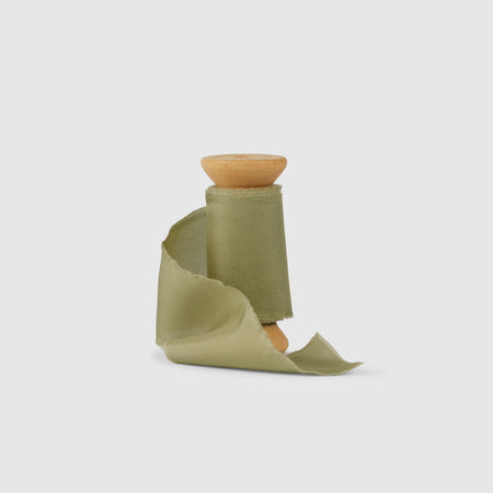 Olive|Silk Bouquet Ribbon - The Whole Bride
