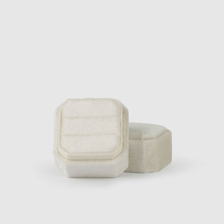 Cloud|Luxe Velvet Wedding Ring Box - The Whole Bride