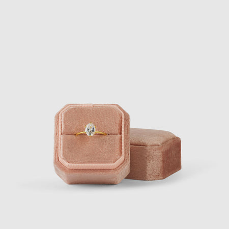 Luxe Velvet Wedding Ring Box - Bloom | The Whole Bride