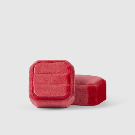 watermelon|Luxe Velvet Ring Box - The Whole Bride