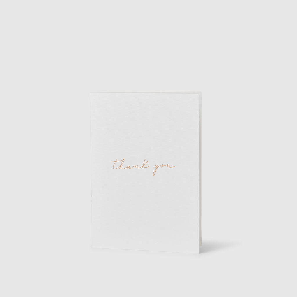 Thank you|Linen Card - The Whole Bride