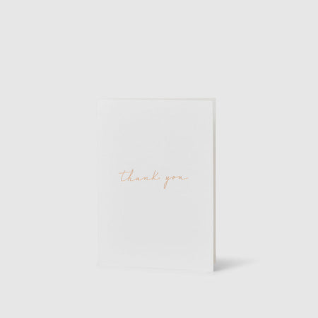 No envelope|Linen Card - Thank you - The Whole Bride