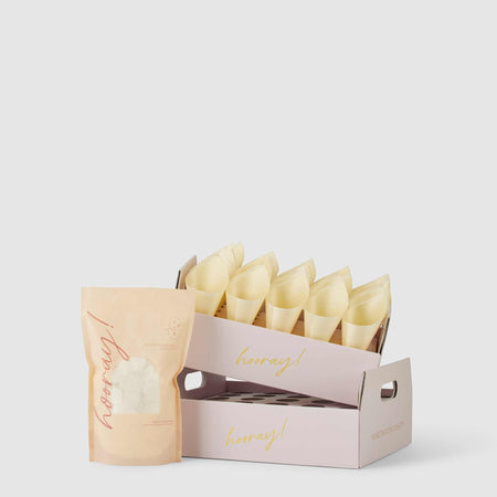 nude pink|The Ultimate Confetti Bundle - Circle (cones, confetti + trays) - The Whole Bride