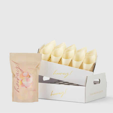 pastel sunrise|The Ultimate Confetti Bundle - Circle (cones, confetti + trays) - The Whole Bride