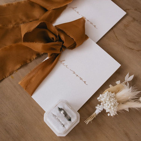 Clay|Vow Cards (Set of 2) - The Whole Bride