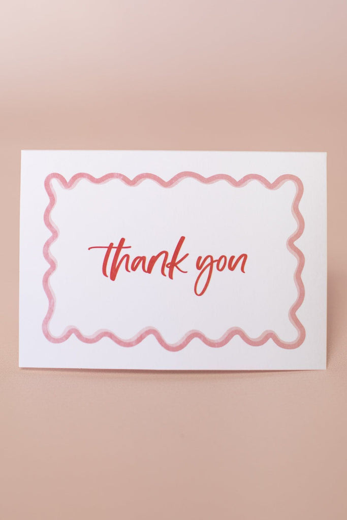 Wavy Card - Thank you - The Whole Bride