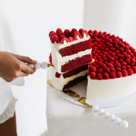 Gold|Wedding Cake Knife + Server - The Whole Bride